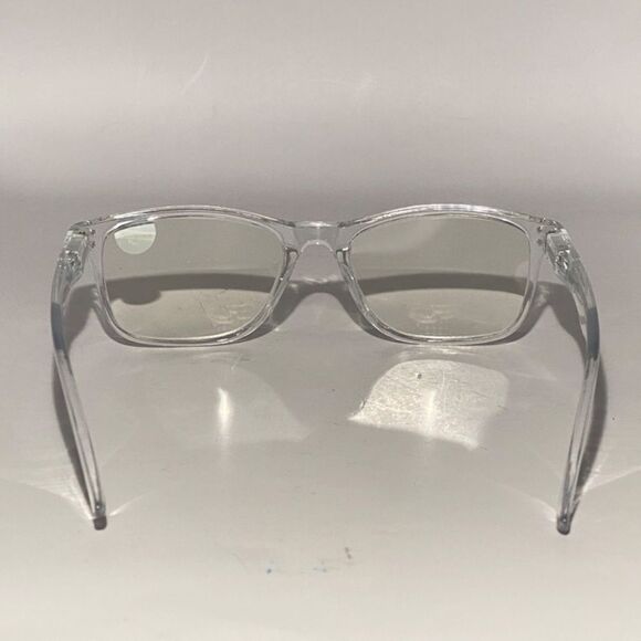 1438 Helen 2.5 Reading Glasses Thin Rectanle Bluelight Filter Clear Frames NWT - Picture 5 of 9